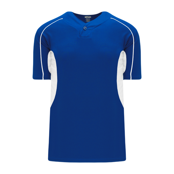 Athletic Knit One Button Pro Placket Baseball Jersey with Underarm Inserts (BA1745)